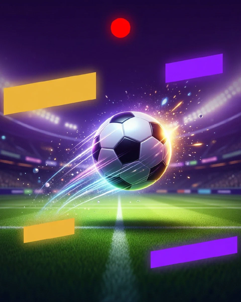 Partido de fútbol en directo con marcadores que cambian